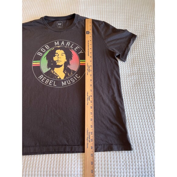 Gap Bob Marley Rebel Music Graphic Short Sleeve T Shirt Dark Gray Adult Size XL - Picture 9 of 10